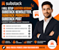 setup substack account, substack newsletter, substack promotion substack post