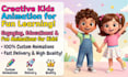 do 3d kids animation, cartoon animation, kids animation