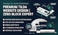 build a premium tilda website with zero block custom design