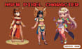 do custom nsfw 8bit pixel art and sprite sheet animation loop for indie game art