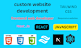 do custom website development as front end developer