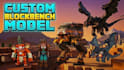 create custom high quality minecraft blockbench 3d models, mobs and animations