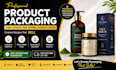 design product packaging, label design and box design