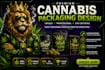 create high quality any cannabis logo and 3d weed animation