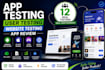do app testing, user testing, website testing and ios app review