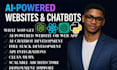 build ai website application ai chatbot full stack developer website development