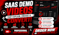 create startup explainer vidio b2b saas vidio app demo video software demo video