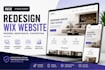 redesign wix website, wix studio expert modern responsive design