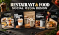 design restaurant and food social media posts
