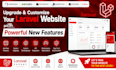 upgrade customize and add powerful new features to laravel website
