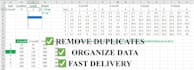 clean, format and organize your excel or CSV data
