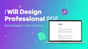 design a professional pdf for your business and ebook