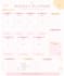 design aesthetic soft girl weekly planner printable PDF