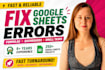 fix your google sheets formulas or optimize your spreadsheet