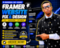 design fix and optimize your framer website landing page speed and conversion