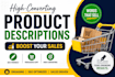 write high converting product descriptions that boost your sales