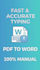do fast and accurate ms word typing and data entry
