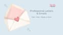 write professional letters, emails, and messages fast