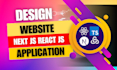 build a responsive react or next js frontend with modern UI design