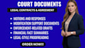 draft or proofread child support and family law motions
