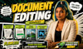 edit, replace and refine text, images edits and documents professionally