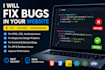 fix frontend or backend bugs in your web project