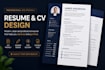 create a professional ats resume and modern CV design