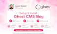 install and setup self hosted ghost cms blog