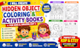 create hidden object, coloring, and activity books for amazon KDP
