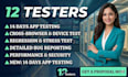 provide 12 tester closed testing mobile app testing 20 app tester