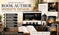 design professional author website for books and branding