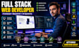 do website development as full stack web developer, backend, front end developer