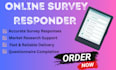 provide online survey responses and questionnaire completion