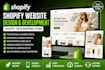 build shopify website development, shopify store, shopify website