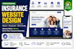 design a professional insurance website with lead generation