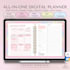 design hyperlinked digital planner, etsy digital planner, canva planner template