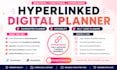 do hyperlinked digital planner, goodnotes planner, notability, self care planner