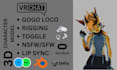 create vrchat avatar furry vrchat vr model