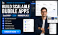 build bubble io saas mvp web app CRM marketplace scalable no code development