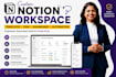 build notion workspace, template, dashboard, crm database automation website