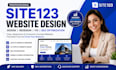 do site123 website design, redesign or fix site 123 website, SEO optimization
