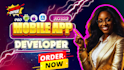 do mobile app development, flutterflow flutter app developer, create app, build