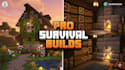 build professional survival aesthetic minecraft structures and bases