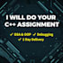 do cpp  coding assignment  and projects debug code and teach dsa