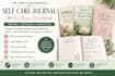 write and design a self care journal or wellness workbook