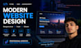 create a modern responsive landing page website