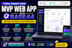 create your mvp web app using base44 with expert design and automation
