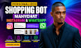 create personalized shopping bot with manychat for instagram whatsapp