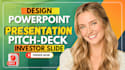 design professional powerpoint, investor, pitch deck, google slides or canva