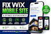fix wix mobile site and optimize responsiveness